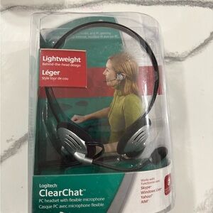 Logitech ClearChat Silver and Black Headset